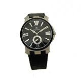 Oskar Emil Boston - Montre &eacute;l&eacute;gante pour homme - tr&egrave;s fine - retro - bracelet en cuir