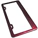 New Stainless Steel Powder Coated Red Universal Fit License Plate Frame