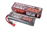 7.4V 4000mAh 25C LiPo Rocket Pack w/Deans Plug