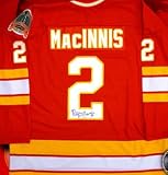 Al MacInnis Signed Calgary Flames Red CCM Replica Jersey