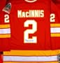 Al MacInnis Signed Calgary Flames Red CCM Replica Jersey