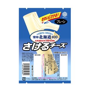 【Amazonの商品情報へ】雪印北海道100 さけるチーズ プレーン 60g（2本入り）×36個