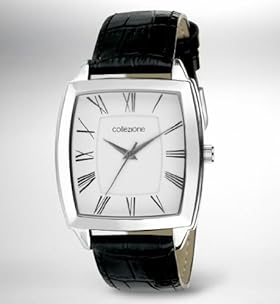 Collezione Rectangular Face Analogue Watch