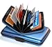Blue Aluminum Metal Credit Card Case Wallet