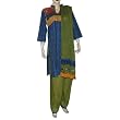 Designer Salwar Kamiz Cotton Printed Embroidered Dress Size M (slk417)