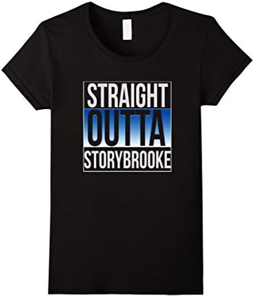 Women's Straight Outta Storybook T-Shirt Once Upon a Time Shirt XL Black
