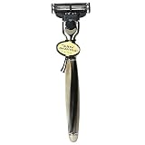 The Art of Shaving Handcrafted Shaving Razor, Classic Horn & Nickel 1 ea