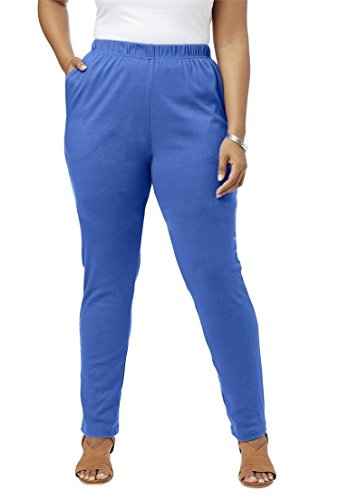Roamans Women's Plus Size Classic Soft Knit Pants
