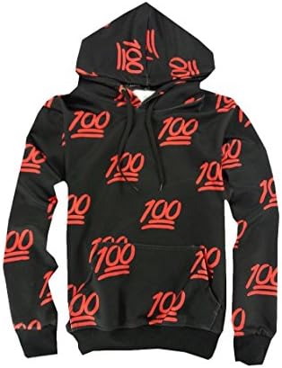 YY trend 3D Emoji 100 Hooded Tracksuit Activewear Sweatshirt and Joggers