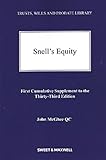 Snell's Equity. First cumulative supplement to the thirty-third edition