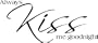 Always Kiss Me Goodnight wall sayings vinyl lettering wall art decal