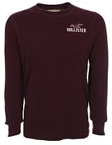 Hollister Mens Longsleeve Burgundy Classic Logo