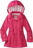London Fog Girls 7-16 Trench Coat, Fuchsia, 10/12