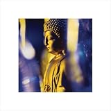 Posters: Buddhism Poster Art Print - Blue Buddha (16 x 16 inches)