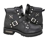 Men's Advanced Motorcycle Lace Up Biker Comfort Boots