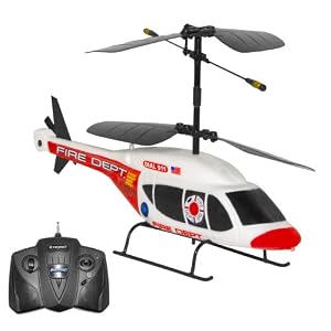Megatech Chopper 1 Radio Control Micro Helicopter Fire Department #MTC9516 by 