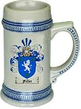 Faller Family Crest Stein / Coat of Arms beer mug