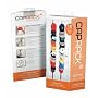 CapRack18 - Baseball Cap Holder (Black) (76.5"H x 1"W x 0.2"D)