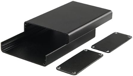 Flyallsky 1pce 1.97"X0.79"X3.15"(W X H X L) Split Body New Black Aluminum Electronic Box for PCB DIY Enclousure Project Case