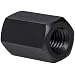 Carbon Steel Coupling Nut, Black Oxide Finish, 5/16"-18 Threads, Made in US (Pack of 5)