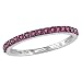 Jewelry : 10k White Gold Ruby w/ Black Rhodium Band