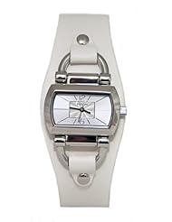 Fossil Evonne Three-Hand Leather Watch - White Bq1114