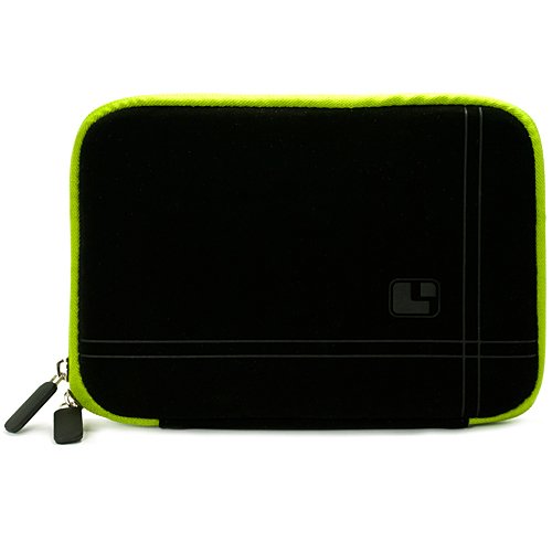 More of Green Black Limited Edition Stylish Sleeve Premium Cover Case with Aerotechnology Protection and with front pocket for accessories For Barnes & Noble NOOK COLOR eBook Reader Tablet + Includes a eBigValue (TM) Determination Hand Strap + Includes a Universal Graphic Designer Stylus Pen used for navigating your eReader