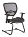 Air Grid Back Visitors Chair with Air Grid Seat, Fixed Angled Arms and Sled Base By Office Star