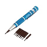 uxcell ドライバーセット プラスチック 金属 ブルー ノンスリップグリップ 9合1スクリュードライバーセット