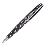Monteverde Invincia Black Tie Carbon Fiber Ballpoint Pen (MV41150)