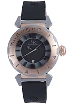 Big Sale Giulio Romano Men's GR-5000-13-007.09 Ferrara Rose Gold IP Rotating Bezel Black Dial Watch