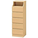 木製シンプルチェスト/タンス ナチュラル 【CHESCA】チェスカ