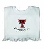 Texas Tech Red Raiders Fringed Pull-Over Baby Bib (White)