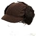 Knit Dog Ear Hat-Brown