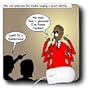 Rich Diesslins Funny General - Editorial Cartoons - Issues of the Real Spiderman - Secret Identity - Mouse Pads