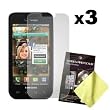 Three LCD Screen Guards / Protectors for Samsung Fascinate / Mesmerize / SCH-I500