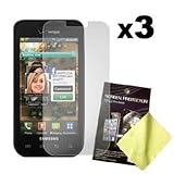 Three LCD Screen Guards / Protectors for Samsung Fascinate / Mesmerize / SC ....