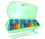 Mighty Instruments 27 Notes Chromatic Glockenspiels / Xylophone with Collapsible Case Legs and 2 Beaters