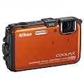 Nikon Coolpix AW100 Orange Waterproof Camera Taxes are Included!