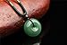 Parma77 Donut Light Green Dyed Jade Pendant Necklace Jewelry Lucky Protection Powers Amulet