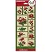 Holiday Wonderland Poinsettia Foil Stamp Party Seals