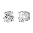 Tressa Sterling Silver Round Clear 4mm CZ Stud Earring