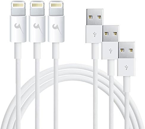 Celace(TM) 3X USB 8-Pin Data Cable charger for iPhone 6/6 Plus, iPhone 5/5S/5C, iPad Mini, iPad Air, iPod touch 5, iPod Nano 7 - 3.2 feet (1 Meter)