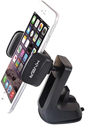 Xner 360° Swivel Car Mount Car Dashboard Universal Phone Holder for iPhone 6s Plus 6s SE Samsung Galaxy S7 Edge S6 Edge Note 5 4- Retail Packaging- Black