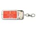 Baby Keepsake: Orange Stripes Wine Theme Personalized Key Chain Mint Tin Favors - Una (Set of 24)