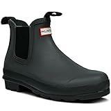 Womens Hunter Original Chelsea Rain Snow Winter Festival Wellington Boot - Black - 8