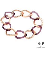 Genuine P&P Silver By Giuseppe Pisano (TM) Bracelet. P&P Silver By Giuseppe Pisano Amethyst Bracelet - Material/Stone: Amethyst. 45 grams in weight and 0 inches in length. 100% Satisfaction Guaranteed.