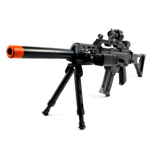 Spring Sniper Rifle FPS220, Bipod, Scope, Silencer Airsoft Gun 22.95