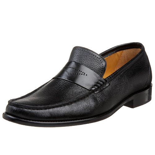 Johnston & Murphy Men's Childress Penny Slip On,Black,9.5 M