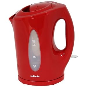 Sabichi Cordless Kettle 1.7 Litre Red Budget Kitchen Accessory New Boxed